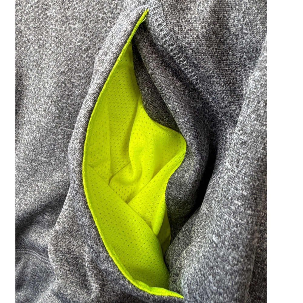 Danskin Now Womens 2X Hoodie Full Zip Fleece Jacket Grey Black Neon DNW45662 - Picture 5 of 10